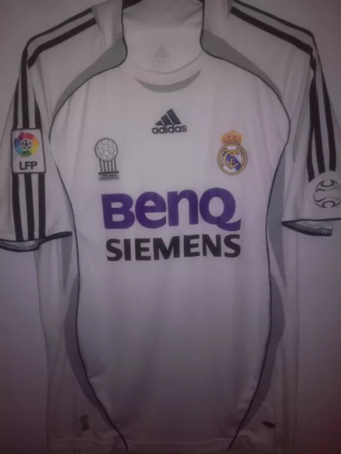 REAL MADRID 2006-2007 BenQ camiseta shirt trikot maillot maglia adidas