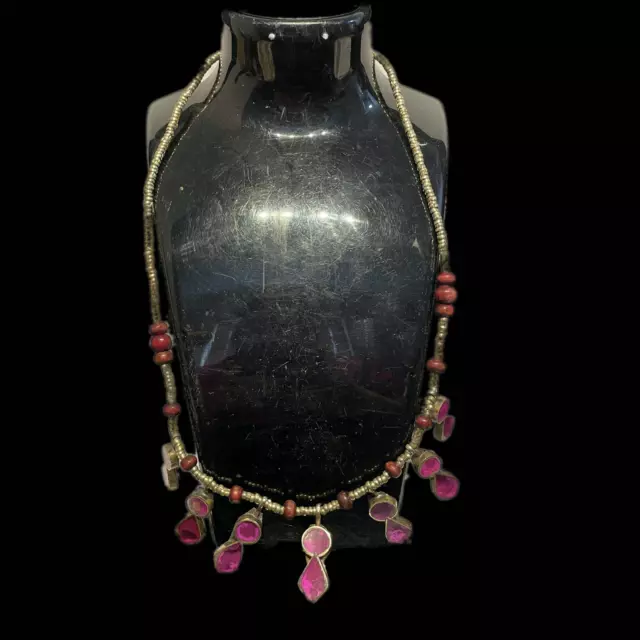 Ancient Near Eastern Pink Stone Necklace (5)