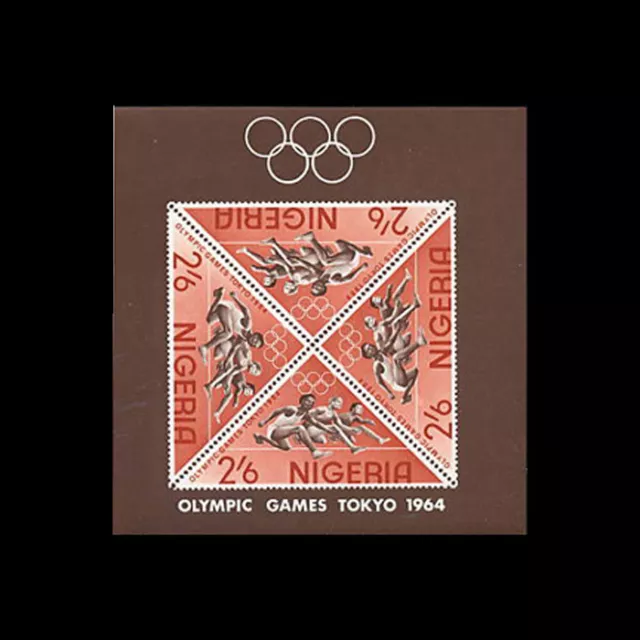 Nigeria, Sc #168a, MNH, 1964, S/S, Olympics, sports, Tokyo