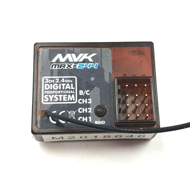 MAVERICK Mtx-244 2.4ghz 3ch Transmitter & Mrx-244 Receiver Strada Fit Tamiya HPI 2