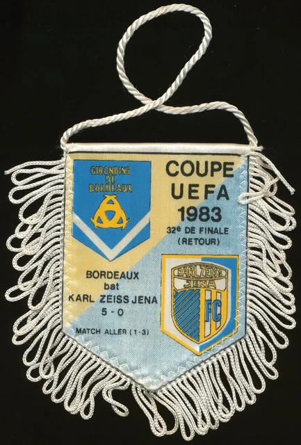 Fanion Bordeaux – Vardar Skopje – Coupe UEFA 1995-96 – Parfait état