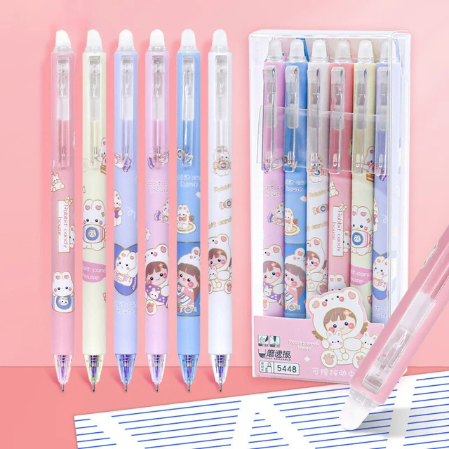 1pcs Kawaii Bunny&Girls Cartoon Erasable Gel Pen School Office Supply Station ^^