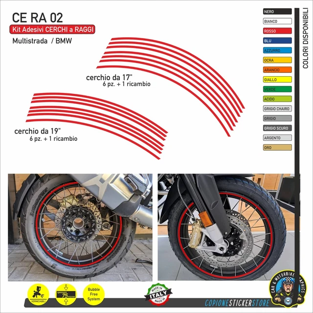 Set Adesivi per Cover Airbox DUCATI MULTISTRADA V4 e V4S Italia DU MV W1