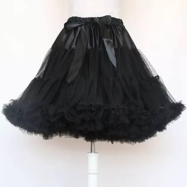 Petticoats Underskirt Adult Puffy Tutu Multi-LayerBallet Tulle Pettiskirts Dress