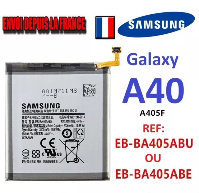 Batterie Originale Samsung Galaxy A40 (SM-A405F) EB-BA405ABE ABU Battery Akku