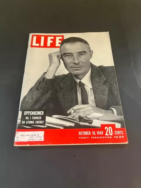 Life Magazine October 10, 1949 Oppenheimer, Van Gogh, Dimaggio Marilyn Monroe Vg