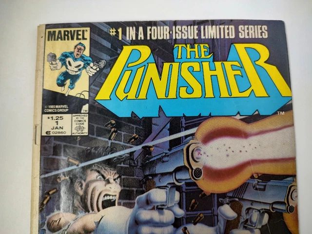 The Punisher #1 (1985) Limited Series Newsstand Variant Marvel Comics Vol 1 2
