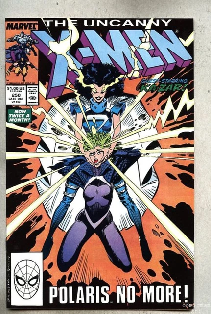 Uncanny X-Men #250-1989 vf+  X Men Savage Land