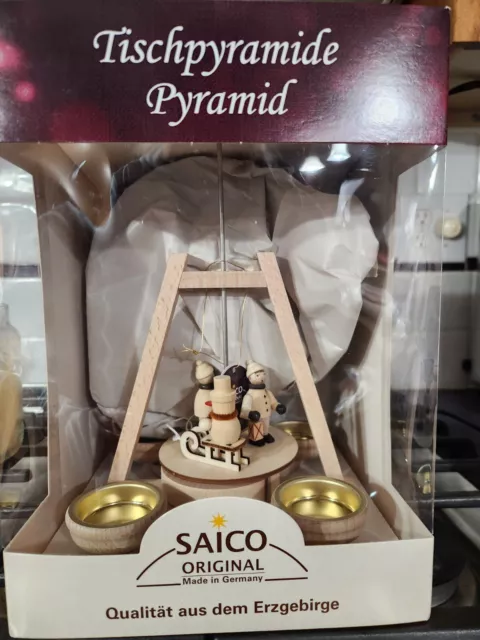 Erzgebirge Christmas Pyramid by Saico Original Made in Germany Brand New In Box
