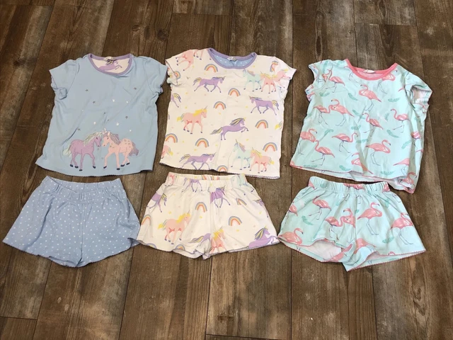 John Lewis Age 8 Y Girls Shortie Pj Bundle Short Pyjamas