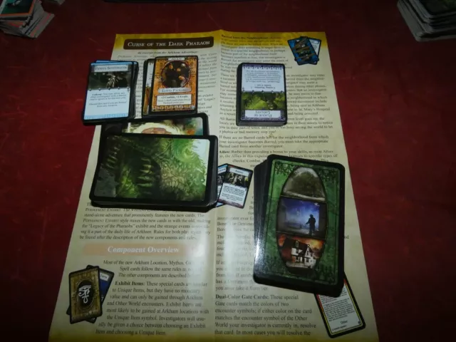 Arkham Horror: Curse of the Dark Pharaoh Expansion: Complete - no box