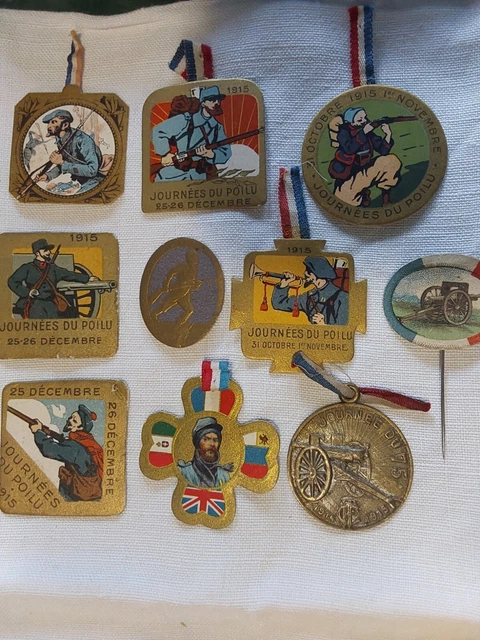 Vieille épingle émaillée Cyclotourisme Sannois 1941 – Super état De Collection !