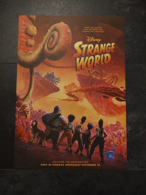 WALT DISNEY STRANGE World Animated Film Cinema Promo Poster With ...