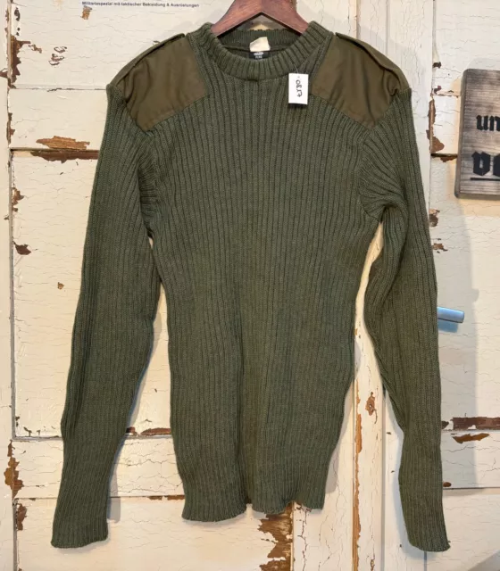 Orig. britische Armee Commando Pullover Schurwolle Gr. L Neu #0817