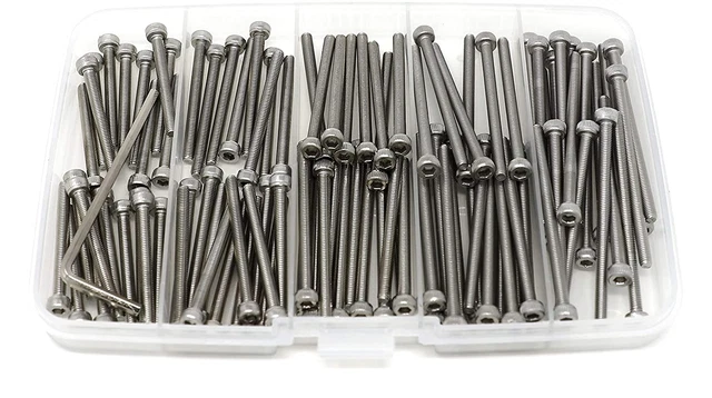 100 Pcs M3 X 30/35/40/45/50 Stainless Steel 304 Hex Socket Head Cap Screws Bolts 2