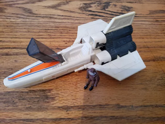 Vintage Mattel Battlestar Galactica Colonial Viper,1978 ****plus pilot****