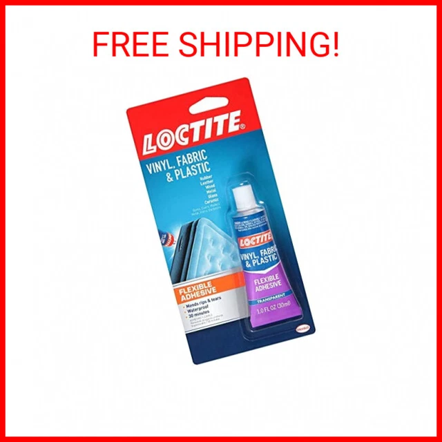 LOCTITE VINYL FABRIC & Plastic Repair Flexible Adhesive 1 oz, 1 Squeeze