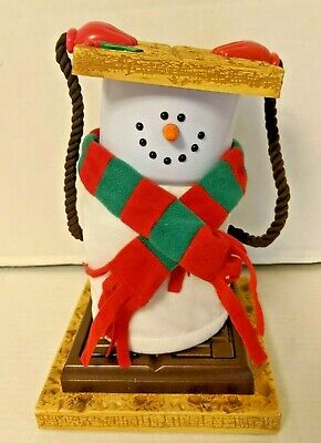 Smores Snowman Musical Christmas Figurine