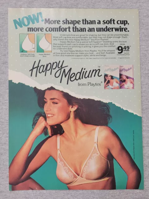 JOCKEY 1-Page Magazine PRINT AD 2000 slim women in cotton bras and