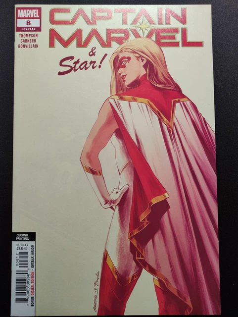 CAPTAIN MARVEL #8 2ND PRINTING - 1st cover appearance of Star 2019