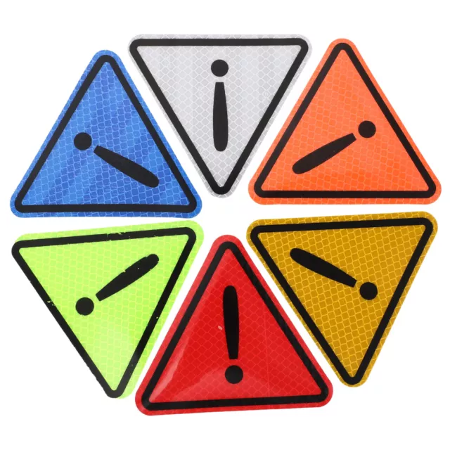 Dreieckiger Reflektierender Aufkleber Das Haustier Fahrzeugsicherheitszeichen