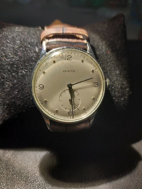 Orologio ZENITH, Calibro 106, Quadrante crema, 1956/60,originale e revisionato!