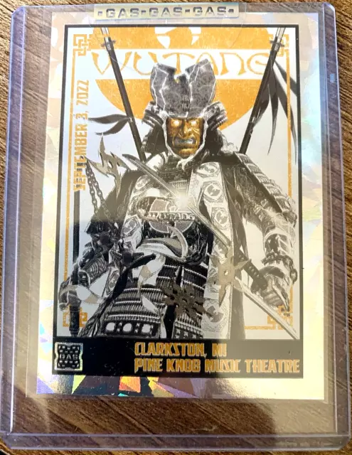 WU-TANG CLAN Clarkston IL 2023 GAS Show MAGMA FOIL Poster Trading Card #/100