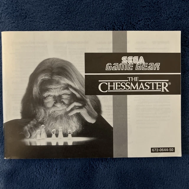 SEGA GAME GEAR Manual Chessmaster 5.09 PicClick