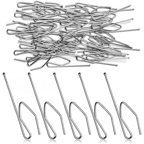 Slip on Drapery Hooks Metal Curtain Hooks Slip on Drapery Hook Pins for Windo...