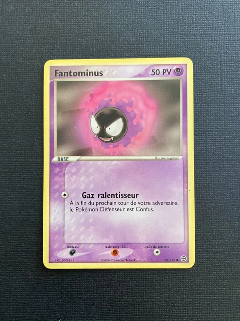 Carte Pokémon Fantominus 63/112 – Commune – Bloc EX Rouge feu vert feuille – VF