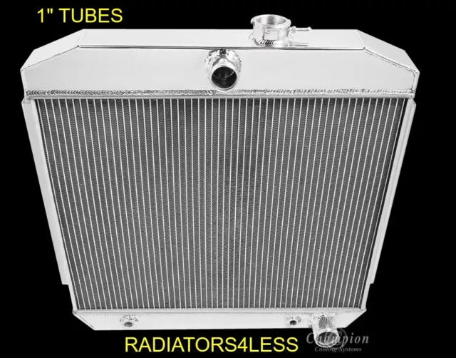 New Champion 2 Row All Aluminum Radiator 1955 1956 1957 Chevy Bel Air Belair V8