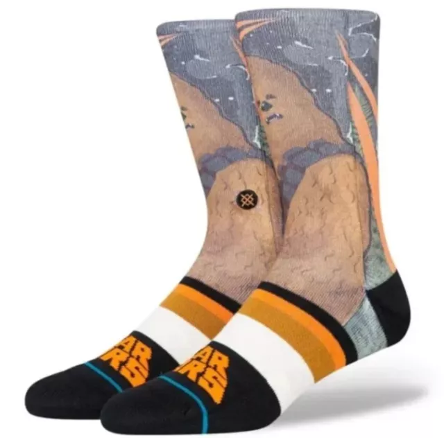 Stance Star Wars Chewie By Jaz Crew Height Casual Socks Men's Large 9-13 NWT