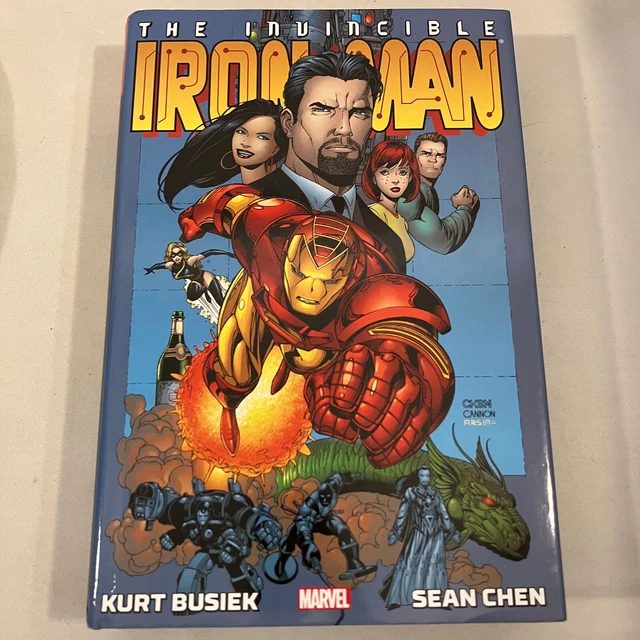 The Invincible Iron Man Marvel Omnibus Kurt Busiek Sean Chen HCDJ First Printing