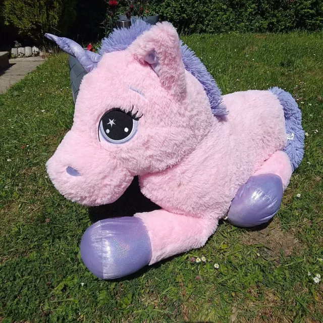 Jumbo Unicorn Plush  Pink Soft Toy  5ft Animal Alley Toys R Us