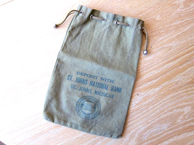 Deposit Bags, Banking & Insurance, Historical Memorabilia
