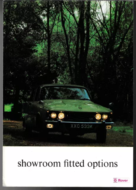 Rover 2000 3500 P6 Showroom Fitted Accessories 1972-73 UK Foldout Brochure