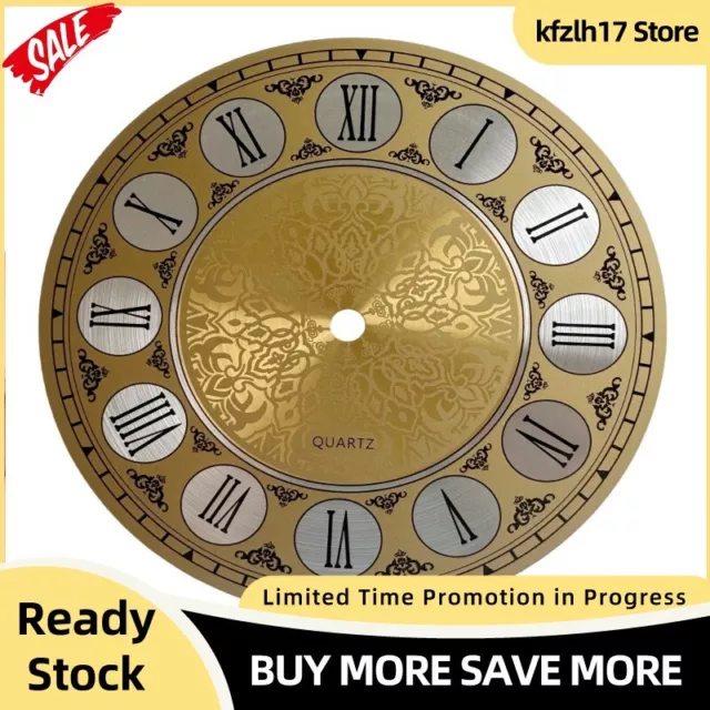 Stylish Aluminium Metal Wall Clock Dial Face With Roman Numeral 180mm Diameter