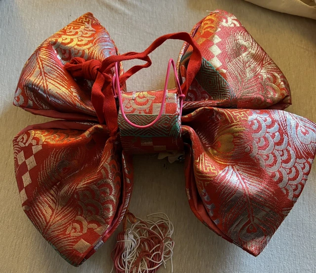 Gorgeous Ceremonial Silk large girls /small womans kimono, obi, sash Tsukuri 11