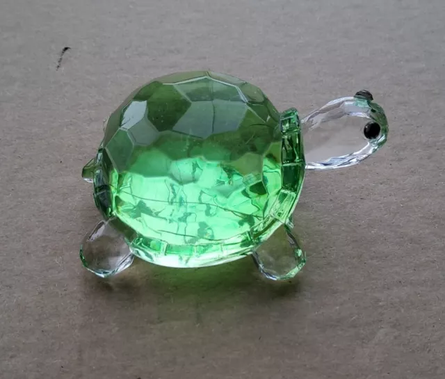 Handblown Glass Sea Turtle Made Art Glass.