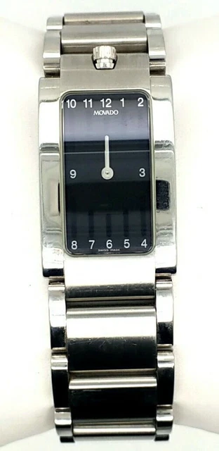 Movado Elliptica 84.H5.1431 Women's Watch Quartz Gray Dial Stainless Silver