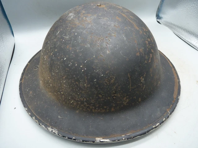 Original 2. Weltkrieg britischer Mk2 Zivilschutz Brodie Helm komplettes Futter & Kinnband