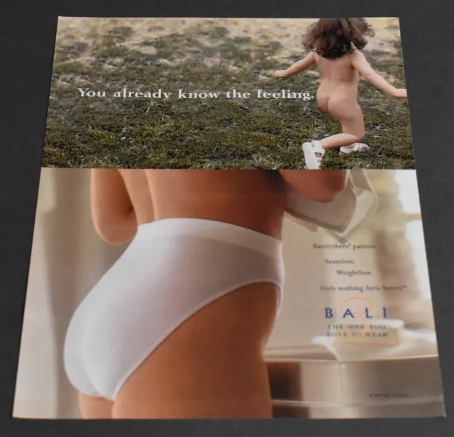 1988 Hanes Her Way print ad underwear bra