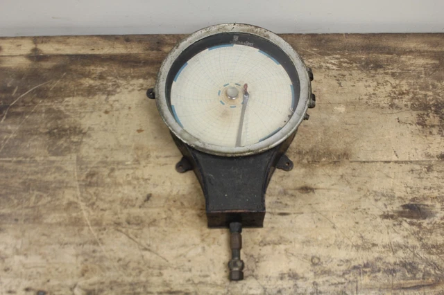 Vintage COLUMBIA Natura Gas Meter Recording Gauge STEAMPUNK Schaeffer Budenberg