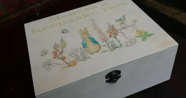 Beatrix Potter PETER RABBIT Personalised Keepsake Box GIFT IDEA
