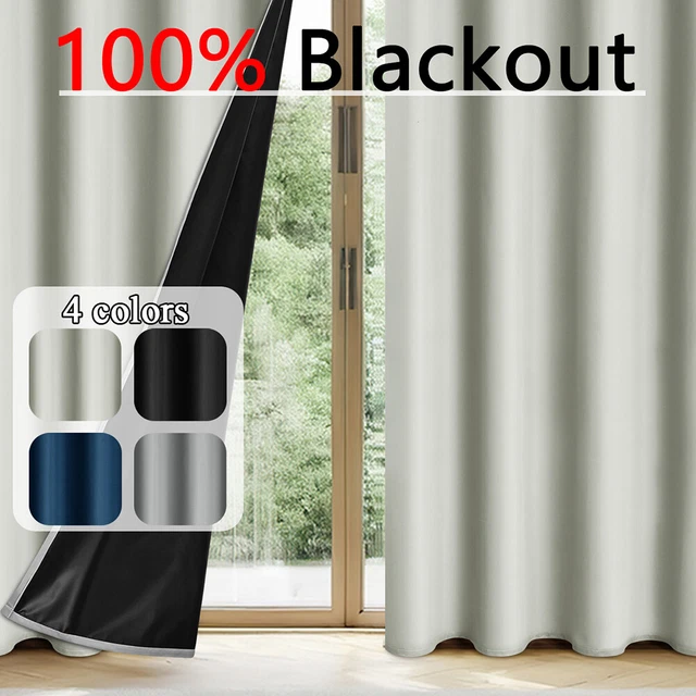 Rideaux Occultants Thermiques - Lot De 2, 140x175 Cm - Isolation Froid & Chaleur, 100% Obscurité - Tissu Lourd Certifié OEKO-TEX