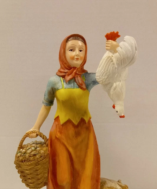 Figurines Bergers Crèche De Noël - Lot De 10 - Hauteur Max 6,6 Cm - Artisanat Italien Moranduzzo - 10