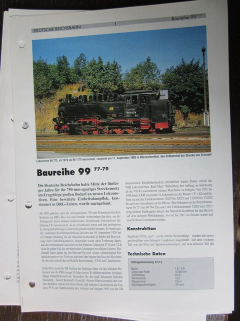 NEBEN & SCHMALSPURBAHNEN 15 Triebfahrzeuge Baureihe BR 99. 7779 DR