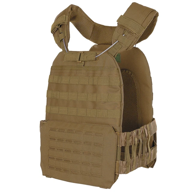 Gilet Tattico MFH MOLLE Ranger In Flecktarn - Nylon Impermeabile Con Sistema Idratazione