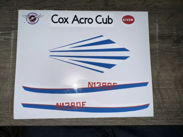 Cox Acro Cub .049 CL Decal Set