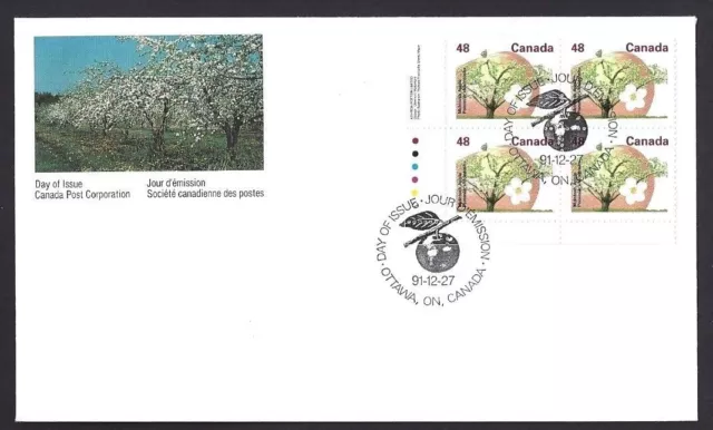 Canada   # 1363 LLpb     FRUIT TREES    Brand New 1991 Unaddressed Cover